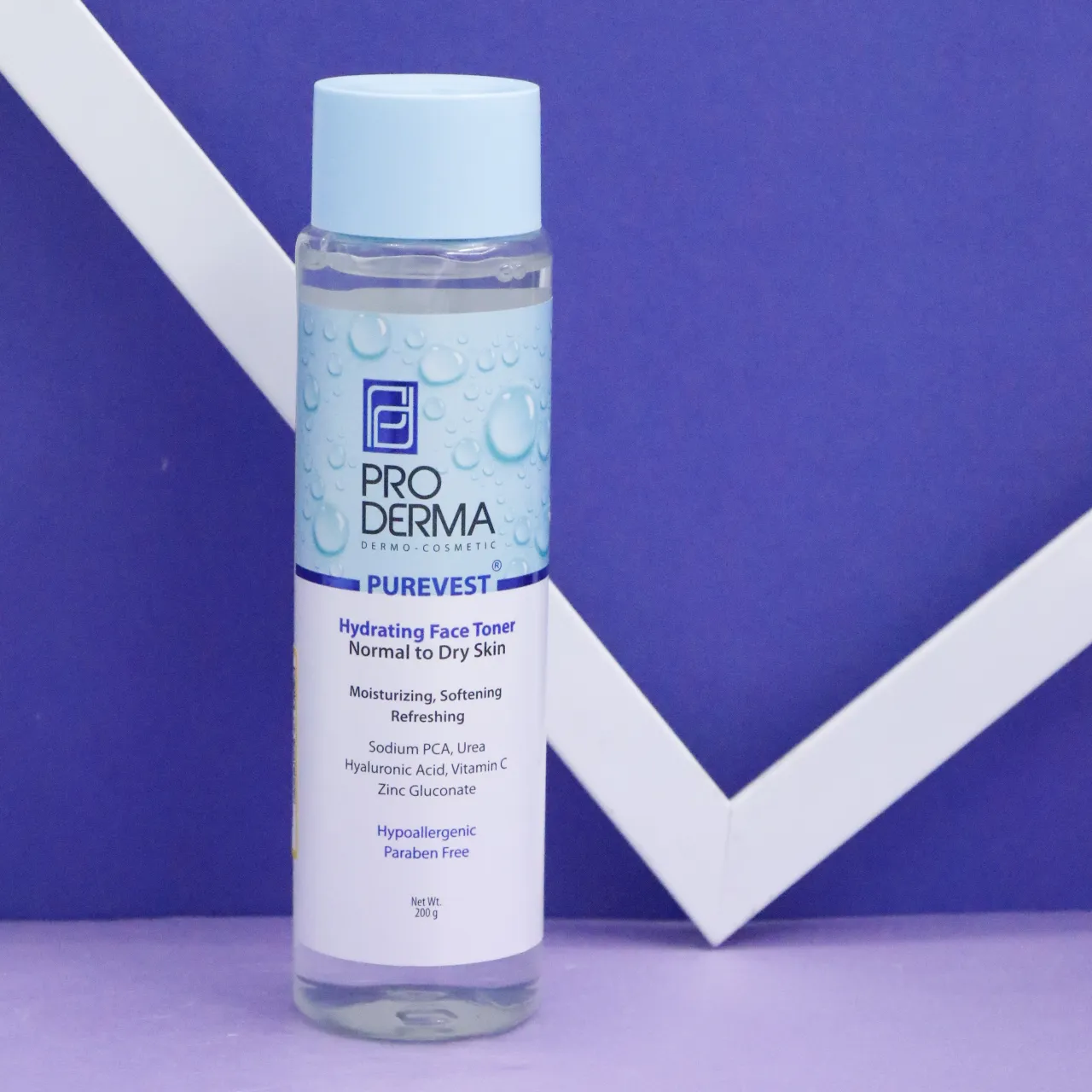 تونر آبرسان صورت برای پوست های معمولی تا خشک پرودرما 200میل