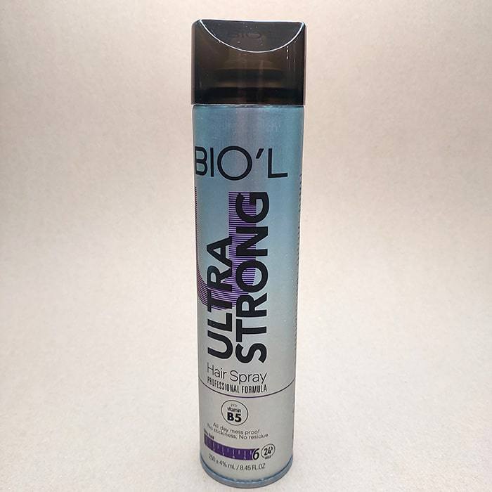 اسپری حالت‌دهنده مو بیول حجم 250 میل، درخشان و مقاوم در برابر رطوبت