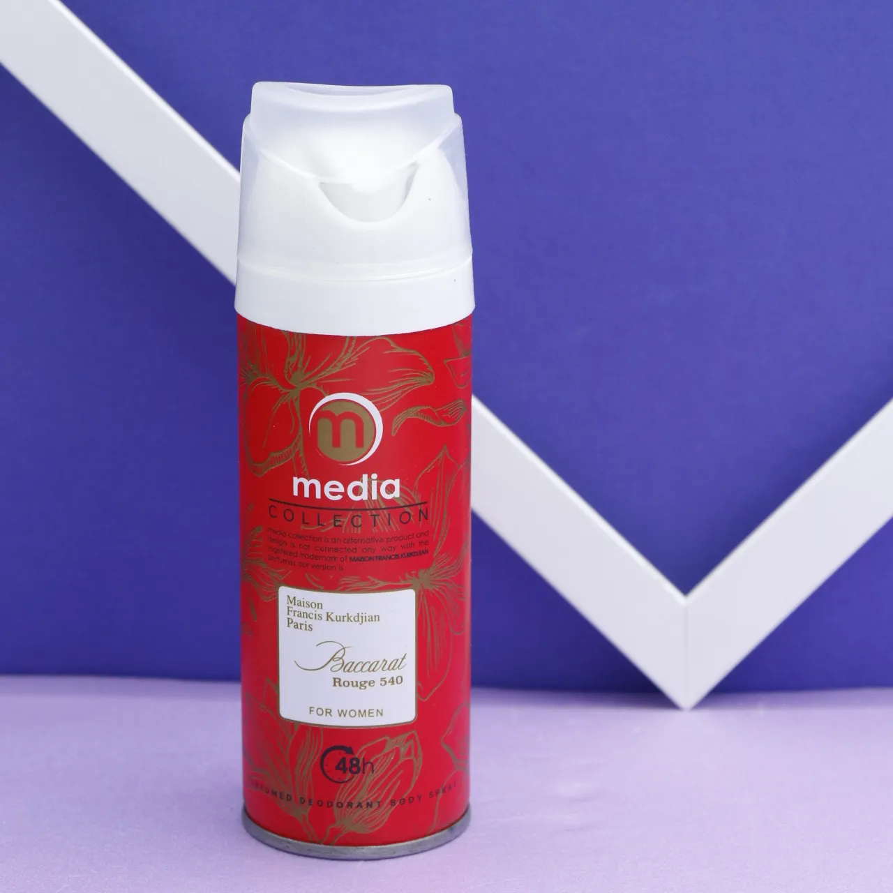 اسپری زنانه media Baccarat Rouge 540 خوشبو کننده بدن مدیا 200میل 90366