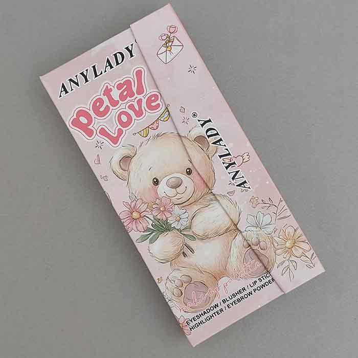 پالت سایه کیفی چندکاره آنی لیدی ANYLADY مدل خرسی گلدار حجم 33 گرم کد 93065