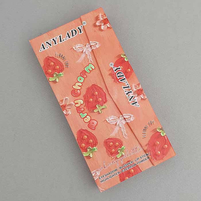 پالت سایه کیفی چندکاره آنی لیدی ANYLADY مدل توت فرنگی حجم 33 گرم کد 93065