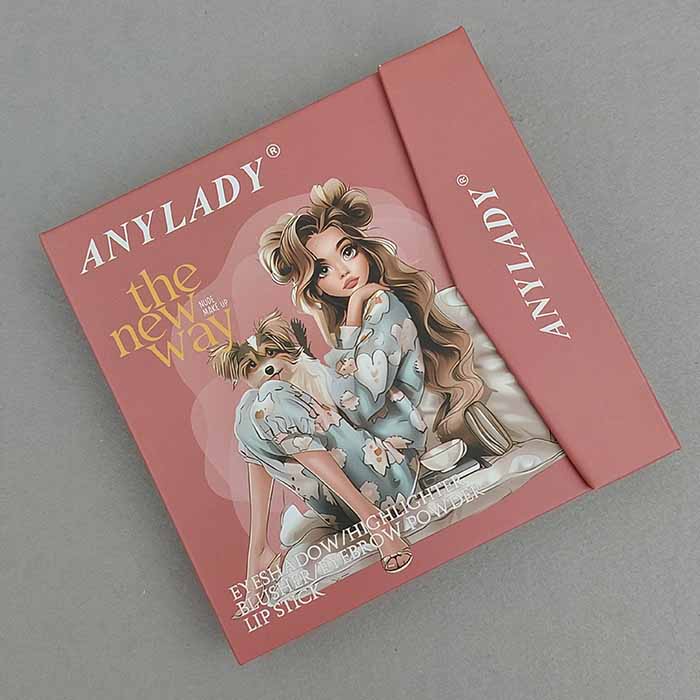 پالت سایه کیفی چندکاره آنی لیدی ANYLADY مدل دختر هاپو دار حجم 56 گرم کد 93067