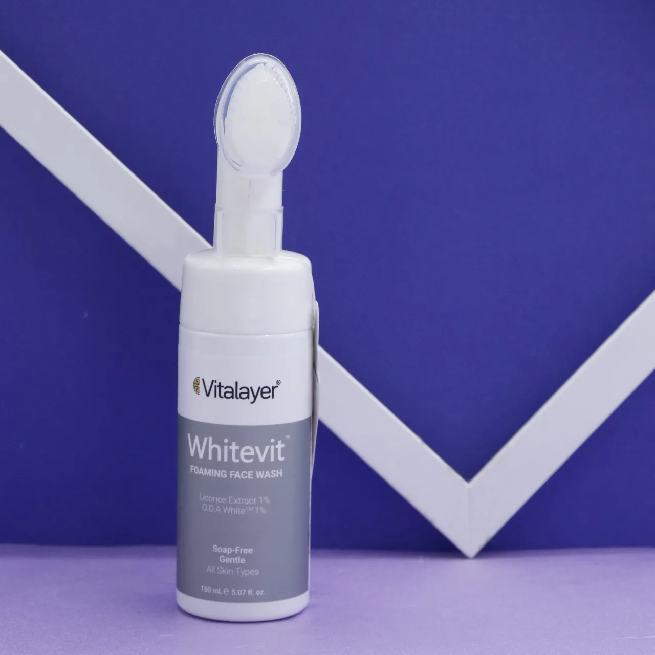 فوم شست و شوی صورت وایت ویت Vitalayer ویتالیر 150 میل مناسب پوست کدر و مستعد لک 92189